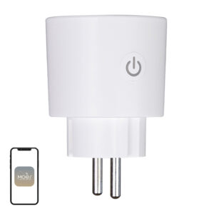Priză smart Matter WiFi MOES MWP-EU16M, 16 A, 3680 W, cu măsurarea consumului, Apple Home, Google, Alexa