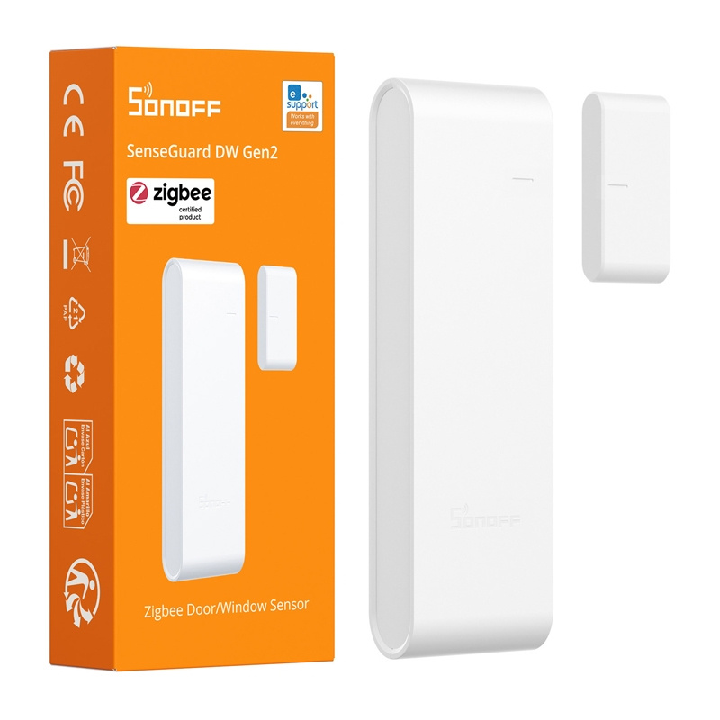 Senzor ușă și fereastră Zigbee SONOFF SNZB-04PR2, alertă de sabotaj, 2 baterii AAA, până la 3 ani
