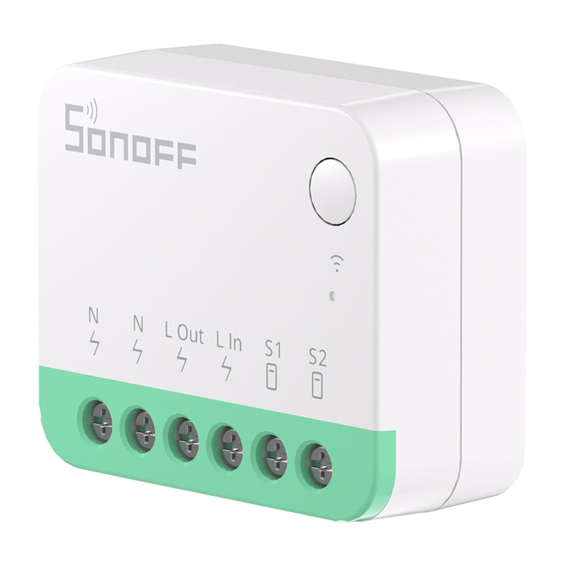 Set 4 relee smart SONOFF MINIR4M Matter, WiFi, 10 A, montaj în doză, Apple Home, Google Home, Alexa