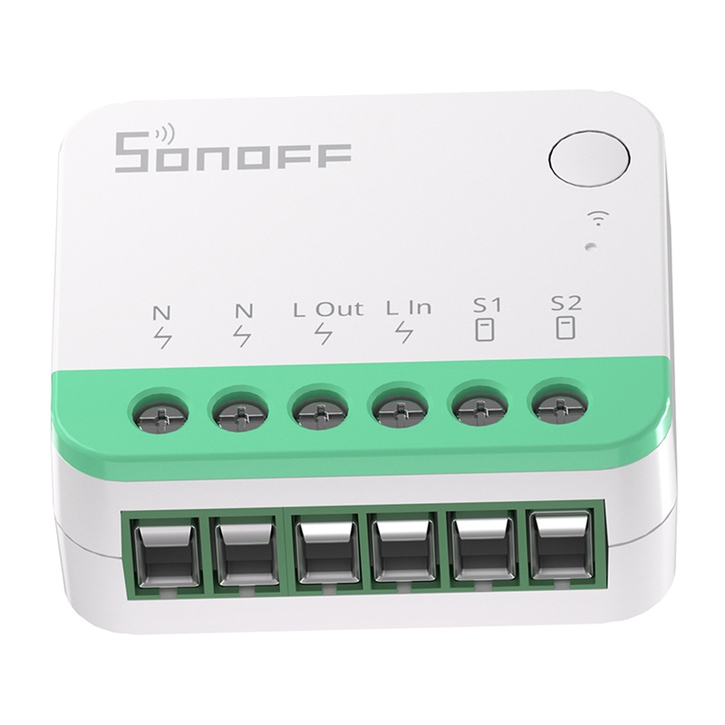 Set 4 relee smart SONOFF MINIR4M Matter, WiFi, 10 A, montaj în doză, Apple Home, Google Home, Alexa