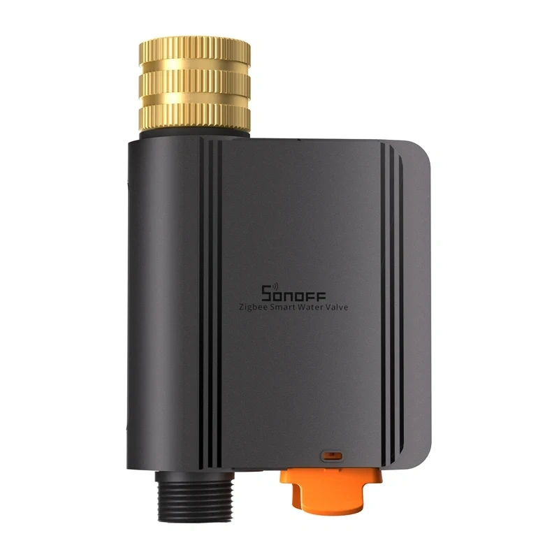 Robinet smart de grădină Zigbee SONOFF Hydro ONE SWV-ZFE cu debitmetru, programare pe timp sau volum, IP55