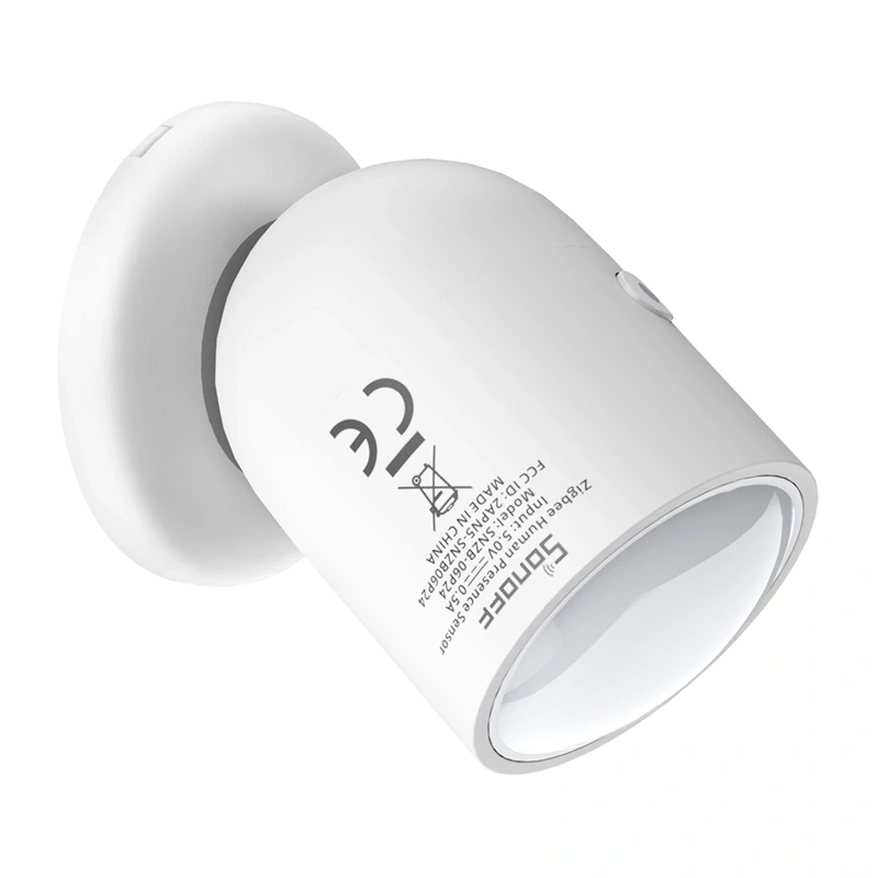Senzor de prezență umană mmWave Zigbee SONOFF SNZB-06P24, radar 24 GHz, 7 zone, senzor de lumină, USB-C