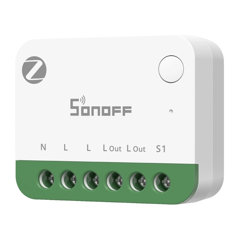 Releu smart Zigbee SONOFF MINI ONE PM (MINI-ZB1GSP), 16 A, măsurare consum bidirecțională, router Zigbee