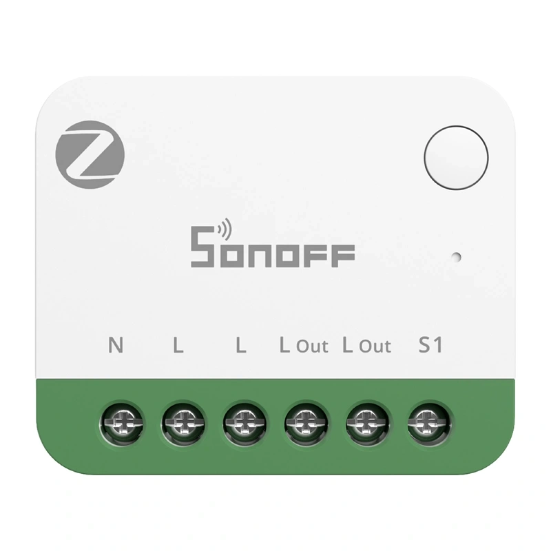 Releu smart Zigbee SONOFF MINI ONE PM (MINI-ZB1GSP), 16 A, măsurare consum bidirecțională, router Zigbee