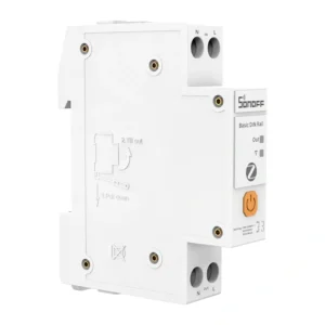 Întrerupător smart Zigbee pe șină DIN SONOFF BASIC-ZB1GSP, 32 A, bipolar, măsurare consum, pentru boiler și stație de încărcare
