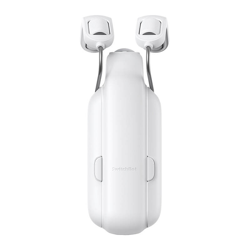 Motor smart pentru perdele SwitchBot Curtain 3 Rod, pentru bară rotundă de 10–40 mm, până la 15 kg, acumulator, Bluetooth, alb