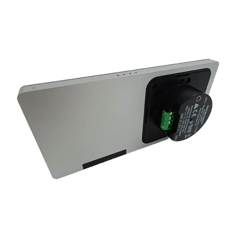 Panou de control smart Shelly Wall Display X2, ecran tactil 6,95″, releu 5 A, termostat, gateway Bluetooth, alb (fără senzor H&T)