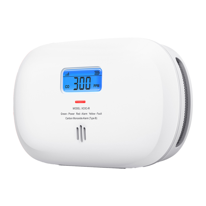 Detector de monoxid de carbon WiFi X-Sense XC0C-iR, alertă pe telefon fără hub, ecran LCD, EN 50291, baterie CR123A