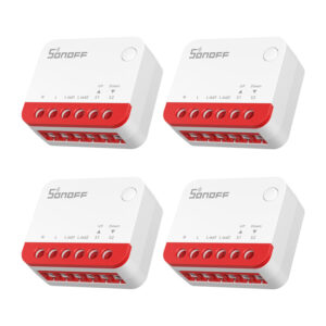 Set 4 module smart Zigbee SONOFF MINI-ZBRBS pentru rulouri, poziționare în procente, calibrare, se montează în doză