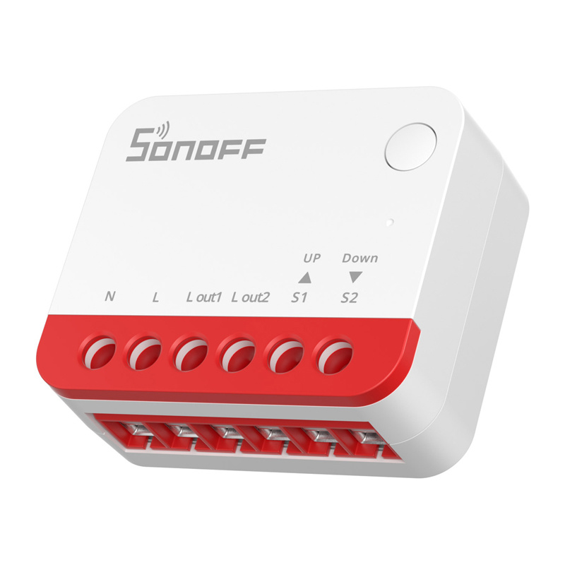 Set 4 module smart Zigbee SONOFF MINI-ZBRBS pentru rulouri, poziționare în procente, calibrare, se montează în doză