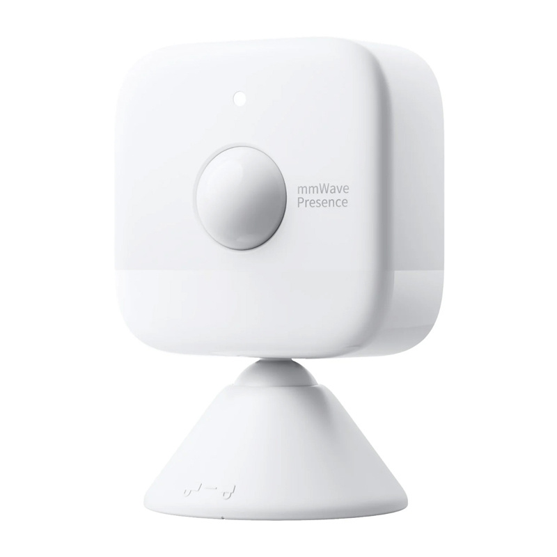 Senzor de prezență SwitchBot cu radar mmWave, PIR și senzor de lumină, prezență statică până la 5 m, Bluetooth, 2 × AAA