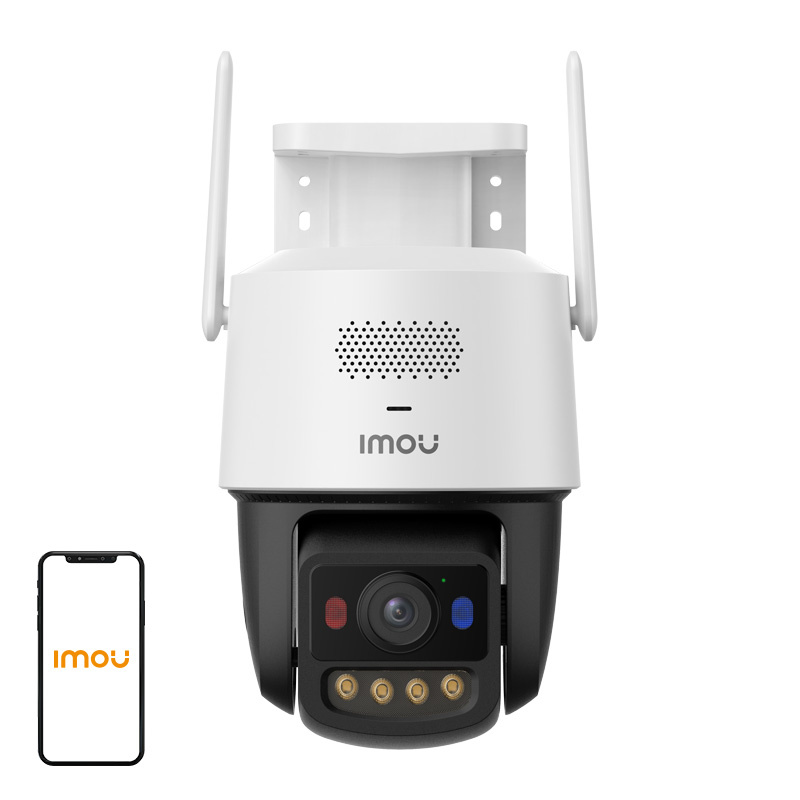 Cameră de supraveghere de exterior rotativă IMOU Titan Pro 6MP (IPC-U7LP-6V0NE), WiFi 6 dual-band, PoE, color noaptea 30 m, sirenă