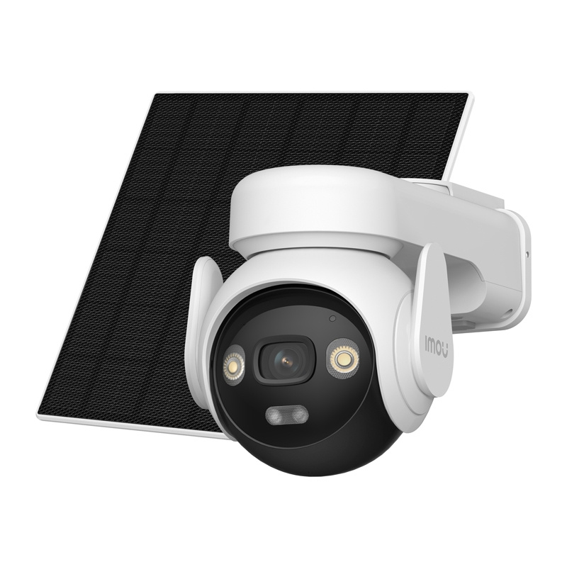 Cameră de exterior solară IMOU AOV PT 5MP (IPC-B7ED-5M0TEA), 4G și WiFi, rotativă 340°, acumulator 10.000 mAh, panou solar 5 W inclus