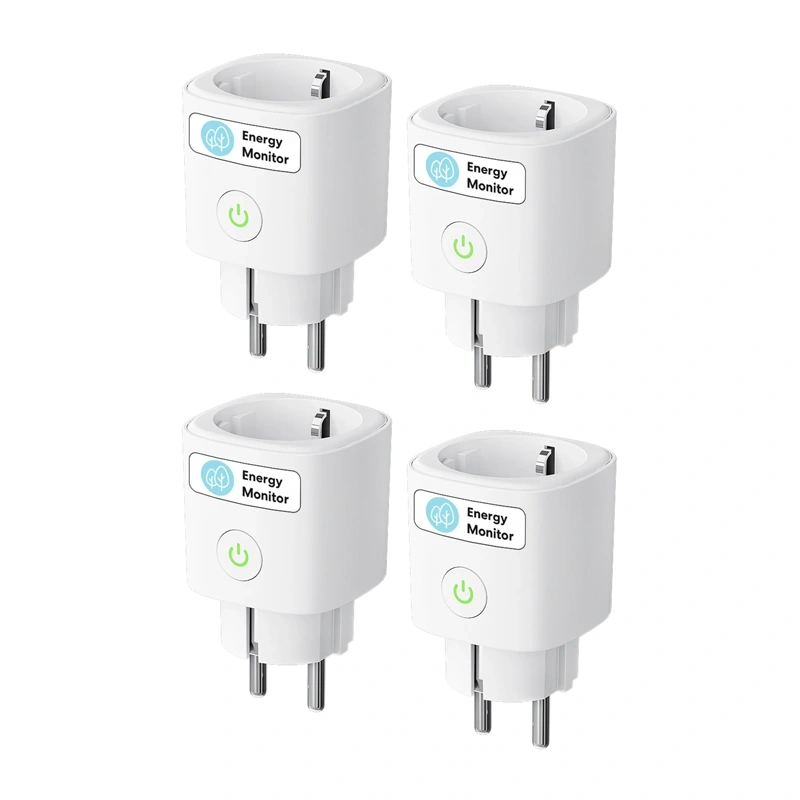 Set 4 prize smart WiFi Meross MSS315 cu Matter, 16 A, măsurare consum, Apple Home, Alexa și Google