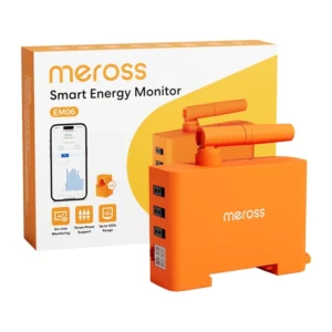 Monitor de energie WiFi Meross EM06P pe șină DIN, 6 canale cu transformatoare de curent, consum și producție fotovoltaică, Home Assistant