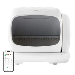 Litieră automată UBPet C41 XL cu autocurățare, cabină de 106 L, coș de 6,7 L, 10 senzori, cântărire, WiFi și aplicație, pisici 1–13,5 kg