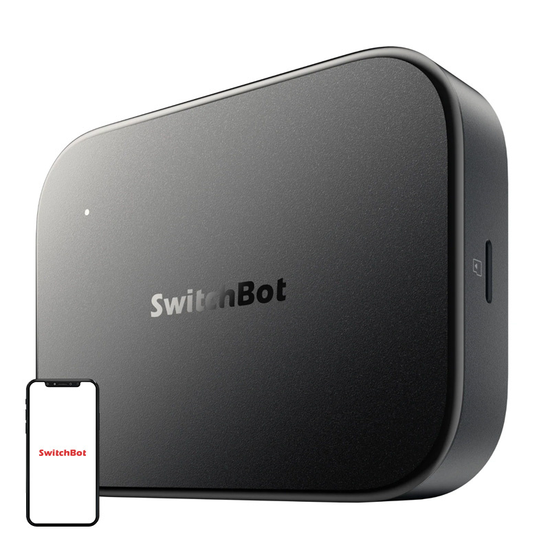 Hub smart SwitchBot AI Hub (W8002100) cu NVR local pentru camere, analiză video AI, automatizări locale, punte Matter pentru 30 de dispozitive