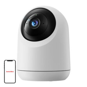 Cameră de supraveghere de interior rotativă SwitchBot Pan/Tilt Cam Plus 3K, 5 MP, rotire 360°, vedere color noaptea, urmărire AI, WiFi