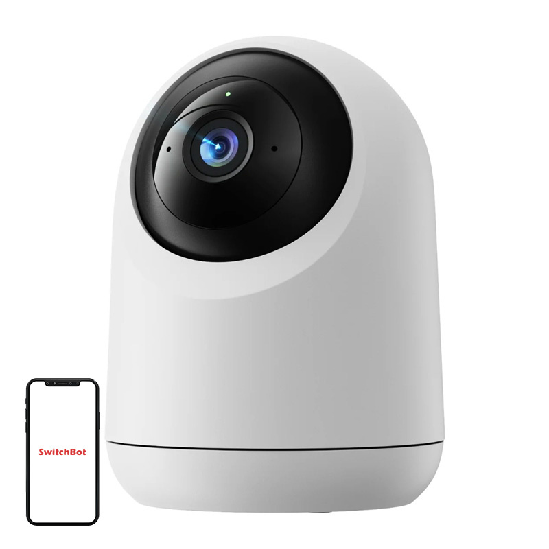 Cameră de supraveghere de interior rotativă SwitchBot Pan/Tilt Cam Plus 3K, 5 MP, rotire 360°, vedere color noaptea, urmărire AI, WiFi