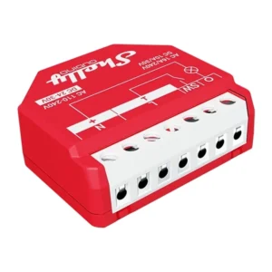 Releu smart Z-Wave Long Range Shelly Wave 1PM LR, 1 canal, 16 A, măsurare consum, alimentare 230 V AC sau 24–30 V DC