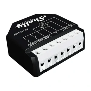 Controler Z-Wave Long Range Shelly Wave Shutter LR pentru rulouri, jaluzele și copertine, 1 motor 230 V, 10 A, măsurare consum