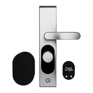 Yală smart LOQED Touch Smart Lock 2S fără cheie, motor rapid, cod PIN și Touch to Open, bridge WiFi inclus, cilindru SKG, argintie
