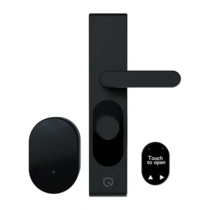 Yală smart LOQED Touch Smart Lock 2S fără cheie, motor rapid, cod PIN și Touch to Open, bridge WiFi inclus, cilindru SKG, neagră
