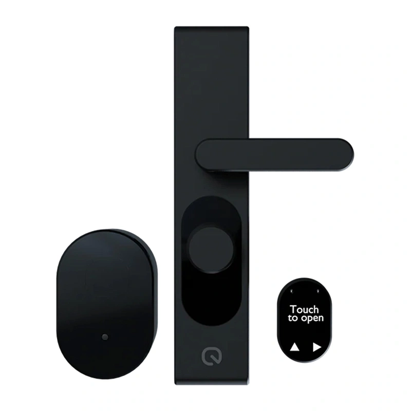 Yală smart LOQED Touch Smart Lock 2S fără cheie, motor rapid, cod PIN și Touch to Open, bridge WiFi inclus, cilindru SKG, neagră
