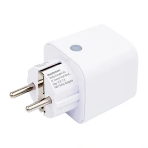 Priză smart WiFi Shelly Plug M Gen3, 13 A / 3000 W, măsurare consum, Matter și Bluetooth, gateway BLU, albă