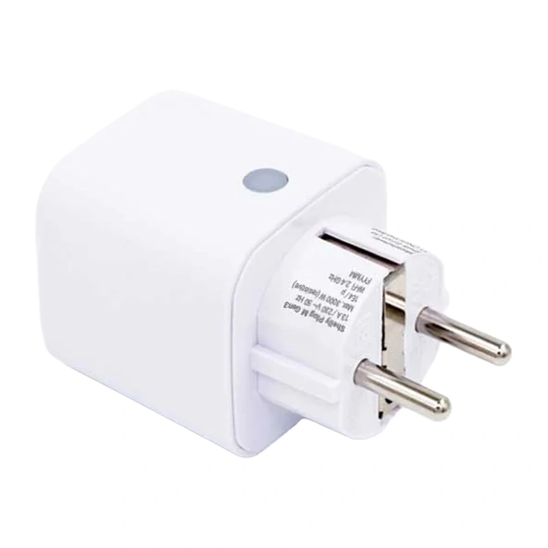 Priză smart WiFi Shelly Plug M Gen3, 13 A / 3000 W, măsurare consum, Matter și Bluetooth, gateway BLU, albă